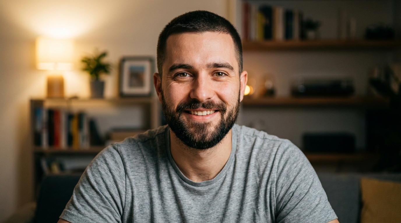 Marcus on a video call